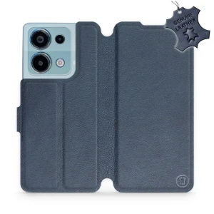 Etui z naturalnej skóry do Xiaomi Redmi Note 13 Pro 4G, Mobiwear Leather, granatowe