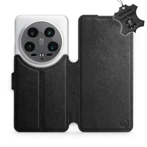 Etui z naturalnej skóry do Xiaomi 14 Ultra, Mobiwear Leather, czarne