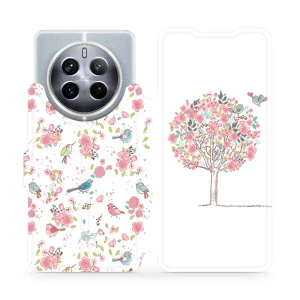 Etui z klapką do Realme 12 5G, Mobiwear Book, różowy gaj