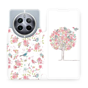 Etui z klapką do Realme 12 Pro Plus, Mobiwear Book, różowy gaj