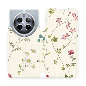 Etui z klapką do Realme 12 Pro Plus, Mobiwear Book, polne kwiaty