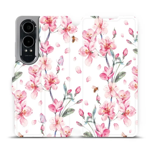 Etui z klapką do OnePlus Nord CE4 Lite 5G, Mobiwear Book, różowa wiosna