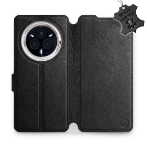 Etui z naturalnej skóry do Realme 14 Pro 5G, Mobiwear Leather, czarne