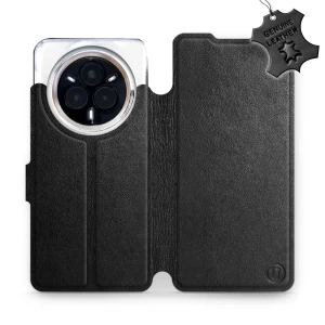 Etui z naturalnej skóry do Realme 14 Pro Plus 5G, Mobiwear Leather, czarne