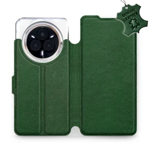 Etui z naturalnej skóry do Realme 14 Pro Plus 5G, Mobiwear Leather, zielone