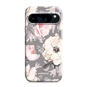 Etui ochronne do Google Pixel 9 Pro XL, Mobiwear Elite Pro, różowo-kwieciste