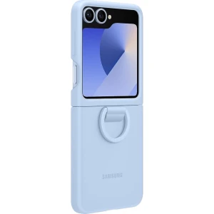 OUTLET: Etui Samsung Silicone Case Ring do Galaxy Z Flip7 FE / Z Flip6, niebieskie