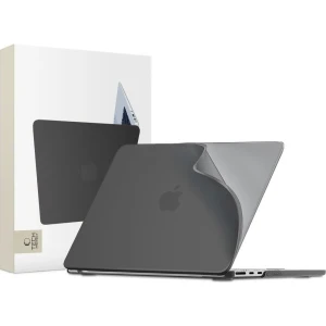 Etui ochronne Tech-Protect Softshell do MacBook Air 13.6" M5 / M4 / M3 / M2, matowe półprzezroczysto-czarne
