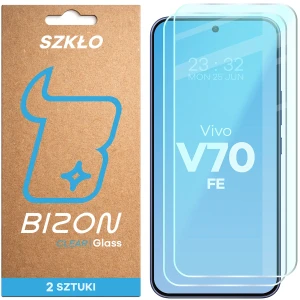 Szkło hartowane Bizon Glass Clear Duo do Vivo V70 FE 5G, 2 sztuki