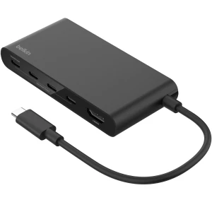 Stacja, hub Belkin Connect USB-C 5-Port USB-C 4K HDMI Adapter 100W, czarna