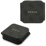 Składana ładowarka indukcyjna 15W 3w1 z MagSafe Guess 4G ze wzorem, czarna