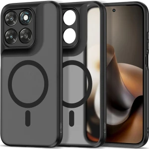 Etui Tech-Protect MagMat MagSafe do Motorola Moto G77 5G / Moto G67 5G, przydymiono-czarne