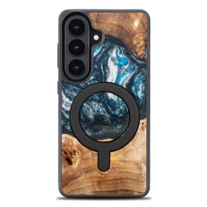 Drewniane etui do Galaxy A37 5G, Bewood Unique Planets Ziemia do MagSafe