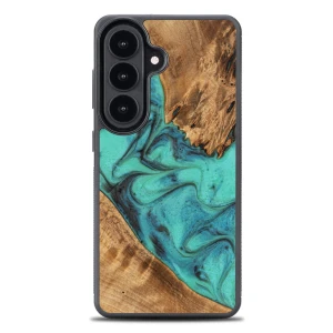 Drewniane etui do Galaxy A57 5G, Bewood Unique Turquoise