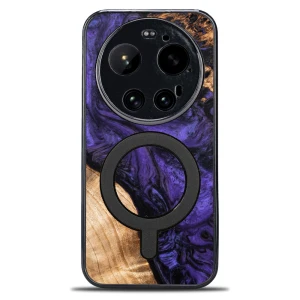 Drewniane etui do Xiaomi 17 Ultra, Bewood Unique Violet do MagSafe