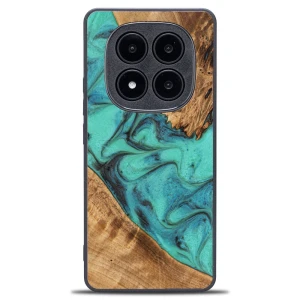 Drewniane etui do Xiaomi Redmi Note 15 5G / Xiaomi POCO M8 5G, Bewood Unique Turquoise