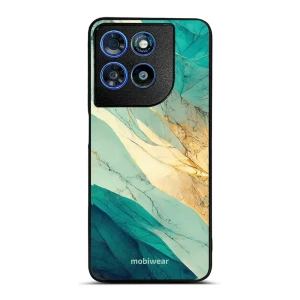 Etui ochronne do Motorola Moto G57 Power, Mobiwear Glossy Case, turkusowy marmur