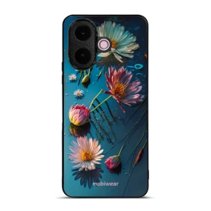 Etui ochronne do Vivo V60 Lite 5G, Mobiwear Glossy Case, niebiesko-kwieciste