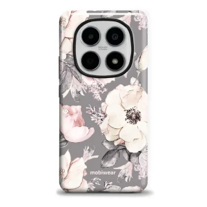 Etui ochronne do Xiaomi POCO M8 5G, Mobiwear Elite Pro, różowo-kwieciste