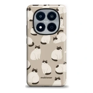 Etui ochronne do Xiaomi POCO M8 Pro 5G, Mobiwear Elite Pro, kawa miau