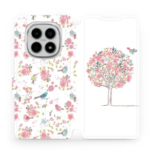 Etui z klapką do Xiaomi Redmi Note 15 4G, Mobiwear Book, różowy gaj