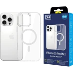 Etui 3mk EverClear MagCase do MagSafe do iPhone 16 Pro Max, przezroczyste z białym magnesem