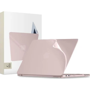 Etui ochronne Tech-Protect Softshell do MacBook Neo 13" A18 Pro 2026, matowe półprzezroczysto-różowe