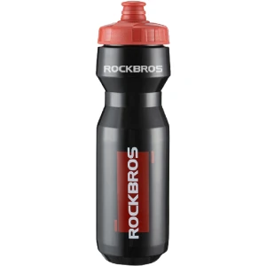 Bidon rowerowy z ustnikiem Rockbros 750ml, czarno-czerwony