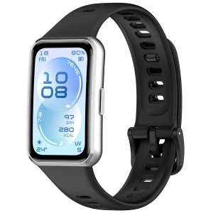 Silikonowy pasek Bizon Strap Watch Silicone do Huawei Band 11 / 11 Pro, czarny