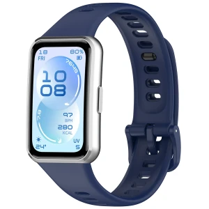 Silikonowy pasek Bizon Strap Watch Silicone do Huawei Band 11 / 11 Pro, granatowy