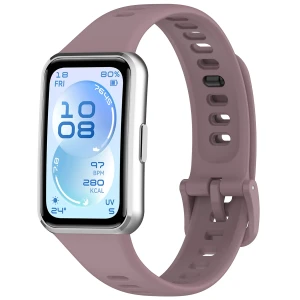 Silikonowy pasek Bizon Strap Watch Silicone do Huawei Band 11 / 11 Pro, ciemnofioletowy