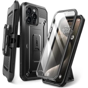 OUTLET: Etui Supcase UB Pro SP do iPhone 15 Pro, czarne