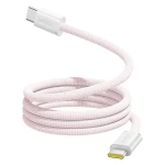 Kabel magnetyczny z oplotem USB-C - USB-C, Baseus Dynamic 4 Pro 100W PD, 1 m, różowy