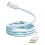 Kabel magnetyczny z oplotem USB-C - USB-C, Baseus Dynamic 4 Pro 100W PD, 1 m, niebieski