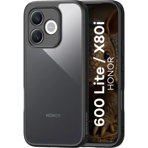 Etui Dux Ducis AIMO do Honor 600 Lite / X80i, przezroczyste z czarną ramką