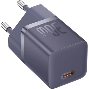 Ładowarka sieciowa Baseus GaN5 Fast Charger, PD 30W, 1x USB-C, fioletowa