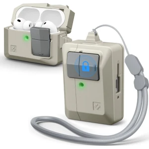 Etui ze smyczką Spigen Classic LS do AirPods Pro 3, beżowe