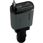 Ładowarka samochodowa Mobile Origin Car Charger CA27 PD 50W, USB-A, USB-C, z kablem USB-C, czarno-szara