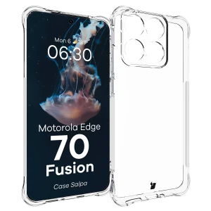 Elastyczne etui Bizon Case Salpa do Motorola Edge 70 Fusion, przezroczyste