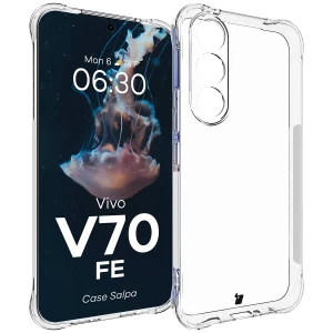 Elastyczne etui Bizon Case Salpa do Vivo V70 FE 5G, przezroczyste