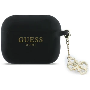 OUTLET: Etui Guess Silicone 4G Charm Case AirPods Pro 3, czarne