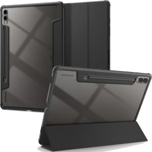 OUTLET: Etui Spigen Ultra Hybrid Pro do Galaxy Tab S10 Plus / S9 Plus, czarno-przezroczyste