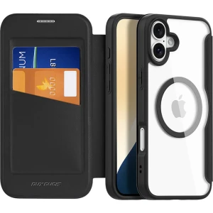 OUTLET: Etui Dux Ducis Skin X Pro Magnetic do iPhone 16, czarno-przezroczyste