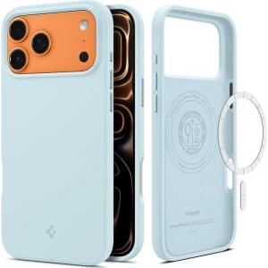 OUTLET: Etui Spigen Silicone Fit Mag do MagSafe do iPhone 17 Pro Max, błękitne