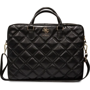 Torba na laptopa Guess Quilted 4G Metal Logo, Laptopy 15-16", czarna