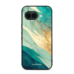Etui ochronne do Google Pixel 10a, Mobiwear Glossy Case, turkusowy marmur
