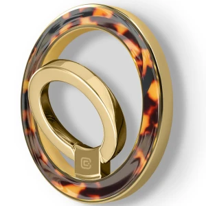 Magnetyczny ring, uchwyt na telefon, na palec Crong Deluxe Ring Holder MagSafe, bursztynowy