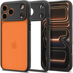 OUTLET: Etui Spigen Ultra Hybrid do iPhone 17 Pro Max, przezroczysto-czarne