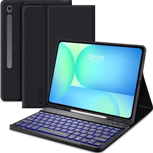 OUTLET: Etui z klawiaturą Tech-Protect SC Pen + Keyboard do Galaxy Tab S10 FE Plus, czarne
