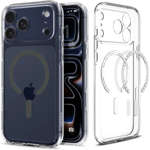 OUTLET: Etui Spigen Ultra Hybrid Mag do MagSafe do iPhone 17 Pro Max, przezroczysto-szare